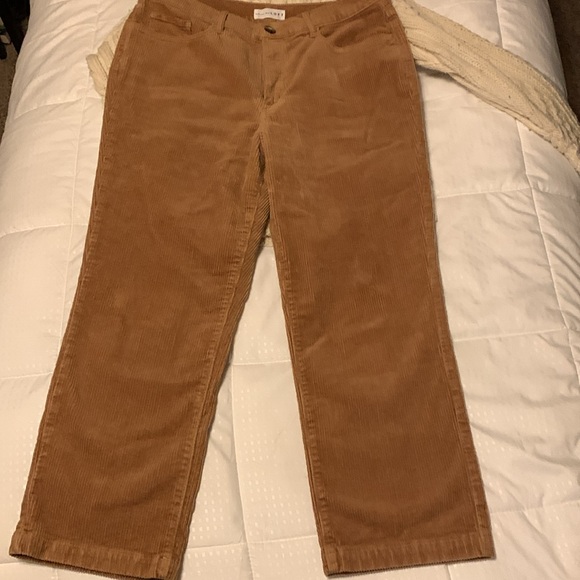 LOFT 2 pair The Straight High Rise Corduroy pants - Picture 3 of 10